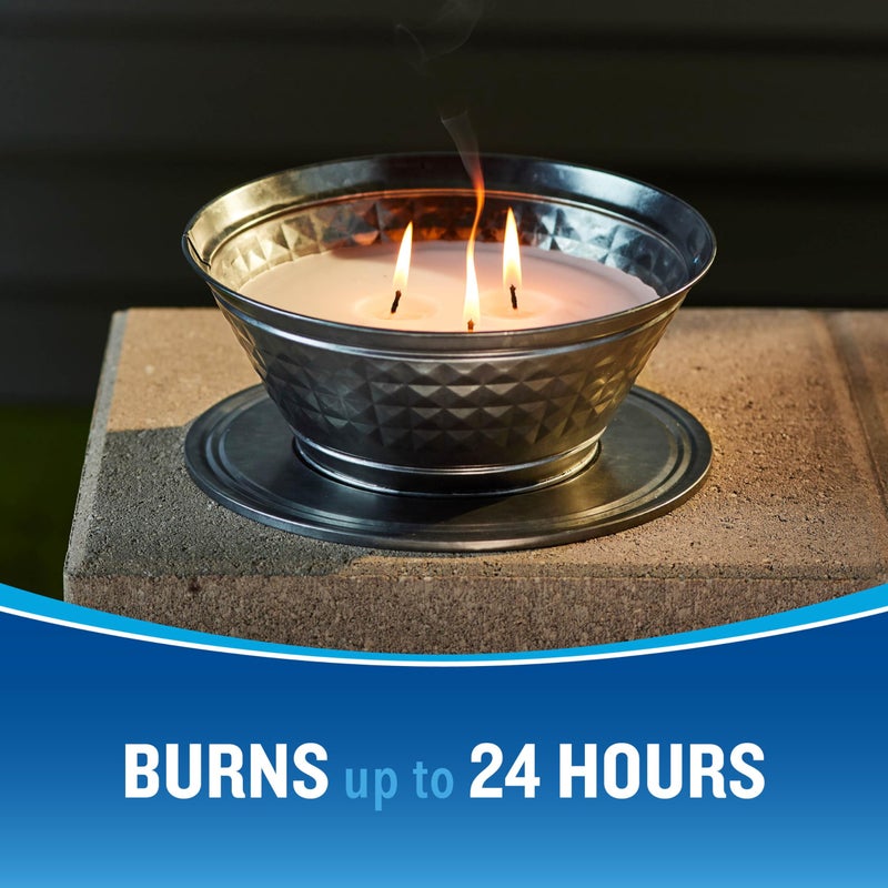Cutter Outdoor Scented Candle Citronella and Mint Scent Brings Glow and Ambiance to Your Outdoor Space  20 Ounces - Image 2
